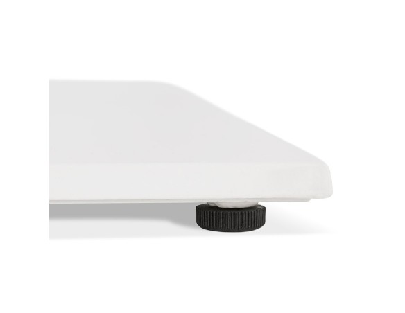 Petite table à diner MUFFIN carrée blanche intérieur/extérieur - 68x68 cm