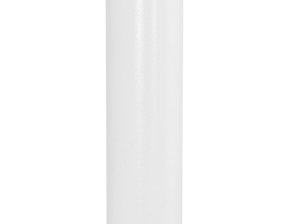 Petite table à diner LUCETTE ronde en bois et fonte blanche - à 68 cm