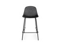 Tabouret snack mi-hauteur perforé LOKI MINI noir intérieur / extérieur