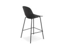 Tabouret snack mi-hauteur perforé LOKI MINI noir intérieur / extérieur