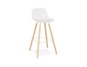 OT02130WAWH 5404028313947 Tabouret de bar TATSU blanc avec pieds en bois naturel