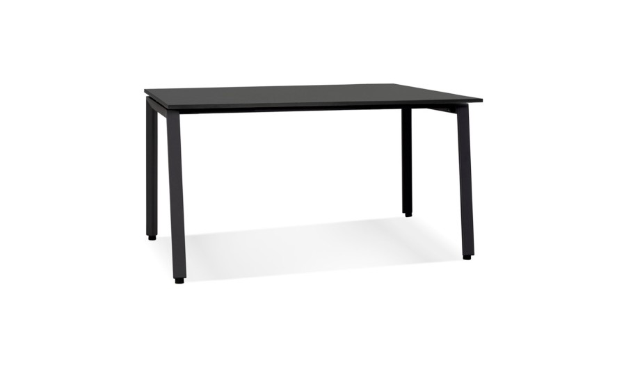 OT01960BLBL 5404028338377 Table de réunion / bureau bench AMADEUS SQUARE noir - 140x140 cm