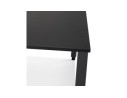 Table de réunion / bureau bench AMADEUS SQUARE noir - 140x140 cm