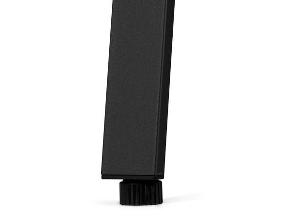 Table de réunion / bureau bench AMADEUS SQUARE noir - 140x140 cm