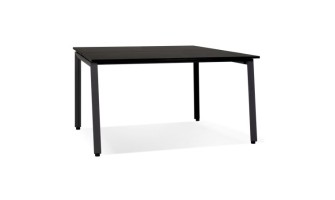 OT01990BLBL 5404028338438 Table de réunion / bureau bench AMADEUS SQUARE noir - 160x160 cm