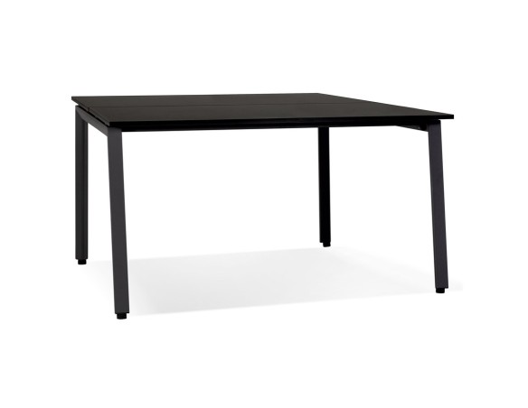 OT01990BLBL 5404028338438 Table de réunion / bureau bench AMADEUS SQUARE noir - 160x160 cm