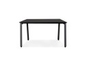Table de réunion / bureau bench AMADEUS SQUARE noir - 160x160 cm