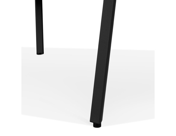Table de réunion / bureau bench AMADEUS SQUARE noir - 160x160 cm