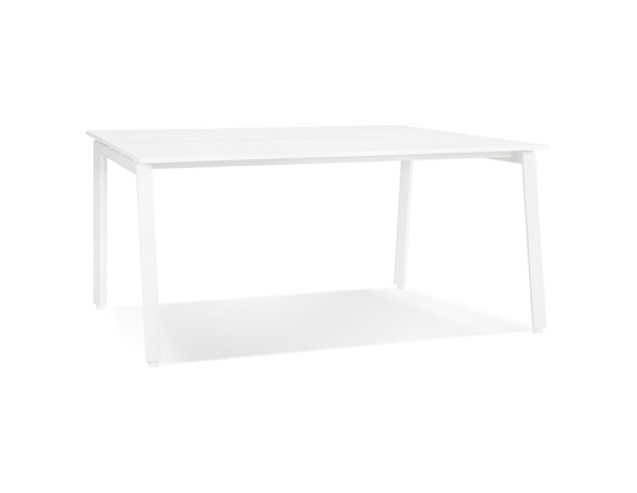OT02020WHWH 5404028338490 Table de réunion / bureau bench AMADEUS SQUARE blanc - 140x140 cm
