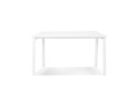 Table de réunion / bureau bench AMADEUS SQUARE blanc - 160x160 cm