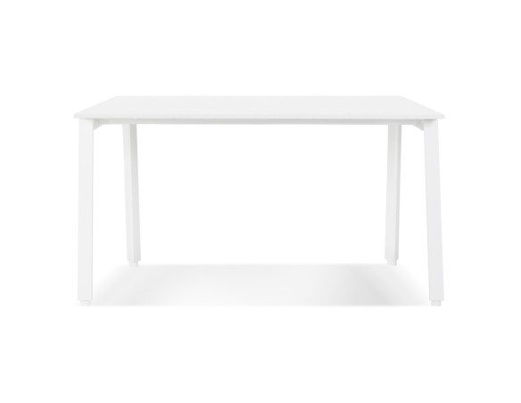 OT02110WHWH 5404028338674 Bureau droit design AMADEUS en bois et métal blanc - 160x80 cm