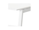 Bureau droit design AMADEUS en bois et métal blanc - 160x80 cm