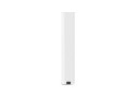 Bureau droit design AMADEUS en bois finition naturelle et métal blanc - 160x80 cm