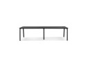 Double bureau bench / table de réunion AMADEUS en bois et métal noir - 280x140 cm