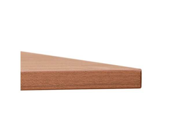 Double bureau bench / table de réunion AMADEUS en bois finition Noyer et métal noir - 280x140 cm
