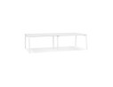 OT02170WHWH 5404028338797 Double bureau bench / table de réunion AMADEUS en bois et métal blanc - 280x140 cm