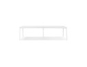 Double bureau bench / table de réunion AMADEUS en bois et métal blanc - 280x140 cm