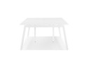 Double bureau bench / table de réunion AMADEUS en bois et métal blanc - 280x140 cm
