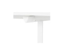 Double bureau bench / table de réunion AMADEUS en bois et métal blanc - 280x140 cm
