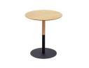 OT02110WHWH 5404028350300 Table dappoint ronde DILA H45 en bois finition naturelle et métal noir