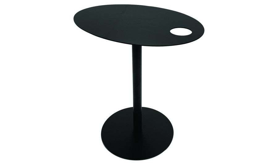OT02180NAWH 5404028350386 Table dappoint ovale MASA en métal noir OT02180NAWH 5404028350386 Table dappoint ovale MASA en métal noir