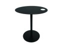 Table dappoint ovale MASA en métal noir