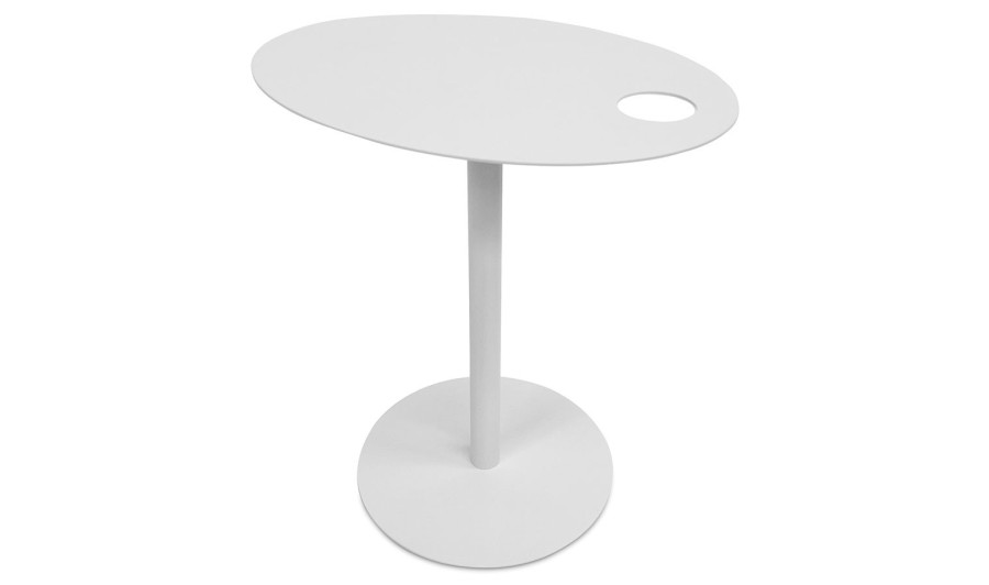 OT02120NAWH 5404028350409 Table dappoint ovale MASA en métal blanc OT02120NAWH 5404028350409 Table dappoint ovale MASA en métal blanc