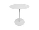 Table dappoint ovale MASA en métal blanc