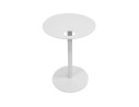 Table dappoint ovale MASA en métal blanc