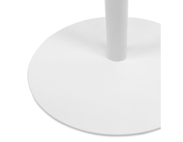 Table dappoint ovale MASA en métal blanc