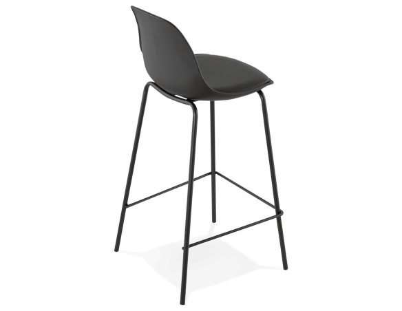 Tabouret snack mi-hauteur COOKIE MINI noir style industriel