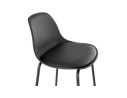 Tabouret snack mi-hauteur COOKIE MINI noir style industriel