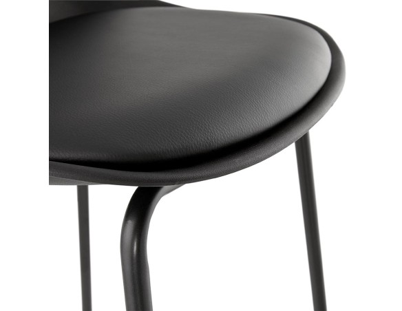 Tabouret snack mi-hauteur COOKIE MINI noir style industriel