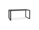 OT01550BLBL 5404028323571 Bureau droit design BAKUS en verre et métal noir - 160x80 cm
