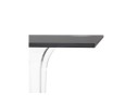 Table de terrasse carrée LIMPID noire intérieur/extérieur - 68x68 cm