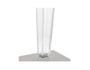 Table de terrasse carrée LIMPID noire intérieur/extérieur - 68x68 cm