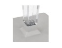 Table de terrasse carrée LIMPID noire intérieur/extérieur - 68x68 cm