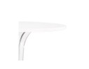 Table de terrasse ronde LIMPID blanche intérieur/extérieur - à 68 cm
