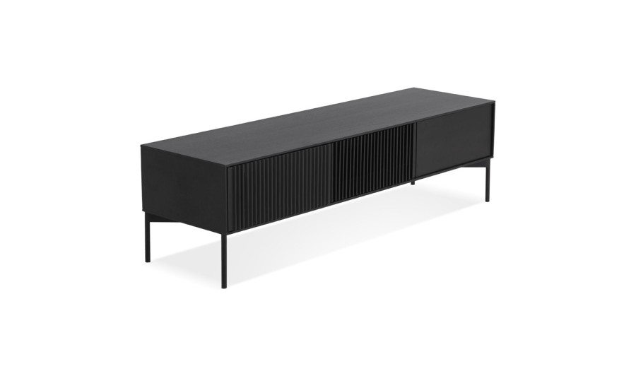 CT01260BL 5404028323397 Meuble TV design MOVIE en bois noir