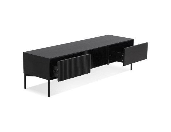 Meuble TV design MOVIE en bois noir