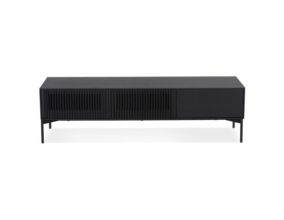 Meuble TV design MOVIE en bois noir