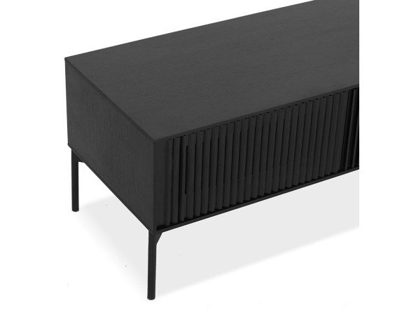 Meuble TV design MOVIE en bois noir