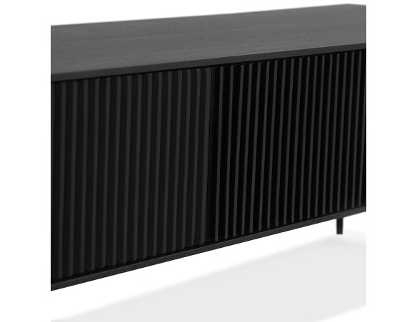 Meuble TV design MOVIE en bois noir