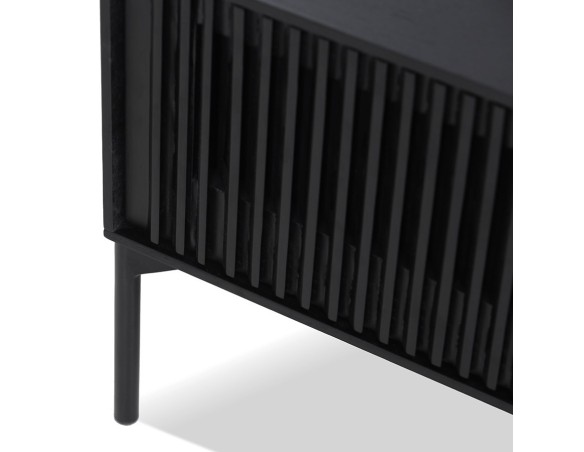 Meuble TV design MOVIE en bois noir