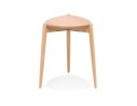 Tabouret bas empilable PINTADO en bois naturel