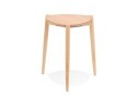 Tabouret bas empilable PINTADO en bois naturel