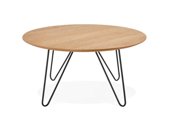 Table basse design PLUTO en bois finition naturelle