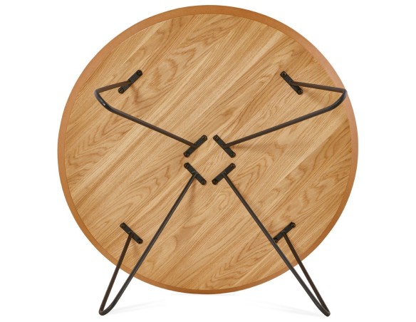 Table basse design PLUTO en bois finition naturelle