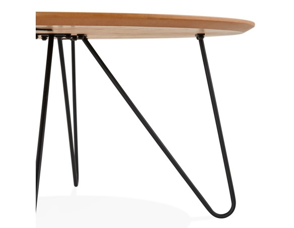Table basse design PLUTO en bois finition naturelle