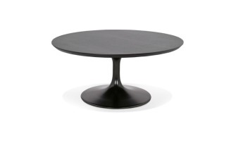 CT01220BLBL 5404028321492 Table basse de salon ronde BUSTER MINI en bois et métal noir - à̃ 90 cm